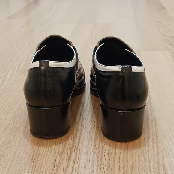 Hostpick🌞 Prada sz40 Calzature Donna brogues shoes twotone spats brogues boots - Picture 9 of 11